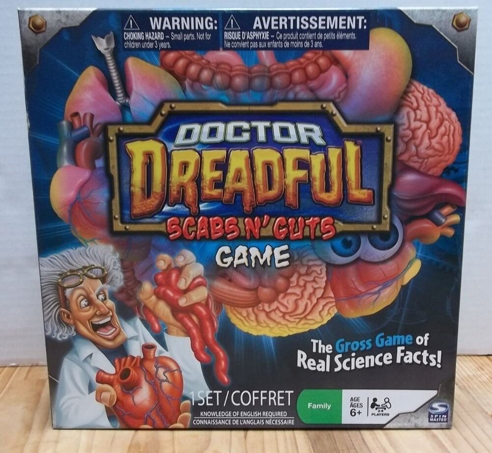 Doctor Dreadful Scabs n' Guts Perfect Halloween / Anytime Game Spin Master 2011